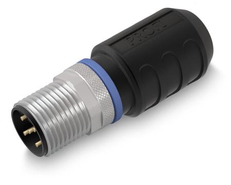 756-9405-060-000 WAGO Industrial Circular Connectors, 5 Contacts, Plug-In, M12 Connector, Plug, Male, IP67, 756 Series