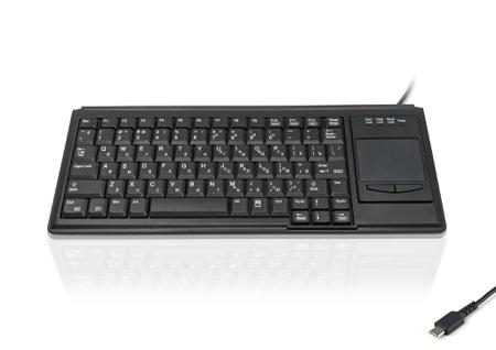 KYB500-K82B-CY-C Ceratech  Wired USB Touchpad Keyboard, QWERTY (Cyrillic), Black
