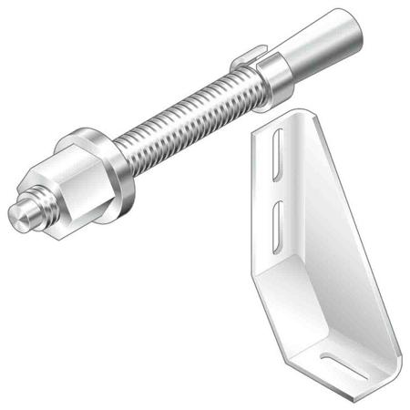 3842146848 Bosch Rexroth M8 Foundation Bracket, Connecting Component, Strut Profile 40 mm, 45 mm, 50 mm, 60 mm, Groove Size 10mm