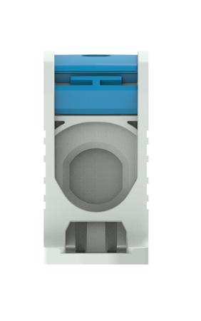 1SNF526021R0000 Entrelec Blue, Grey 1SNF Terminal Block, 2 level, 1 kV ac