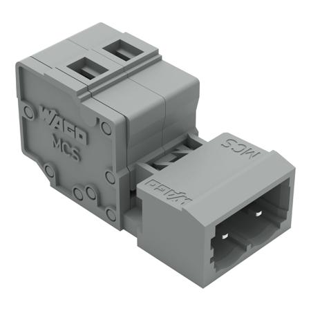 231-602-1 WAGO, 5mm Pitch, 231, 2 Way, Pluggable Terminal Block, Feed Through Plug, Cable Mount, Cage Clamp Termination,