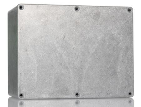1550L Hammond 1550 Series Unpainted Die Cast Aluminium Junction Box, IP54, 165 x 128 x 72mm