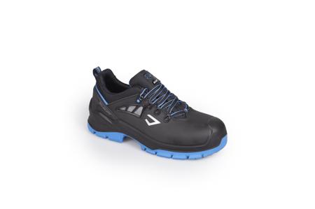 PS60731-7D-K-4-S3S-FO-SR-45 Bicap Dolphin Unisex Black Composite Toe Capped Safety Shoes, UK 10.5, EU 45