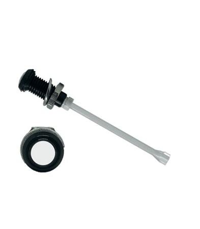 RHD-1660-F6P67PR  Bivar, Panel Mount Vertical LED Light Pipe, Clear Round Lens