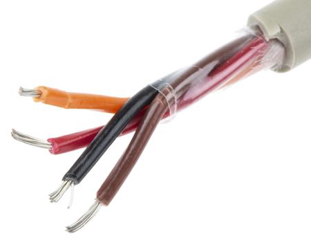 B954041 GE321 Alpha Wire ProTekt Series Data Cable, 4 Cores, 0.35 mm², Unscreened, 22 AWG, 50m, Tinned Copper Shield