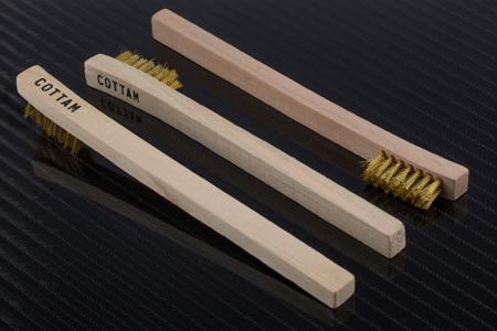 RS_134-5715 RS PRO Beige, Brown Brass Wire Brush, For Surface Preparation