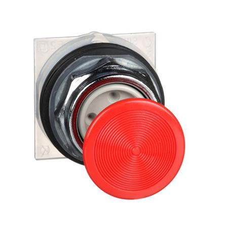 9001KR4R Schneider Electric Harmony Series Red Spring Return Push Button Head, 30mm Cutout