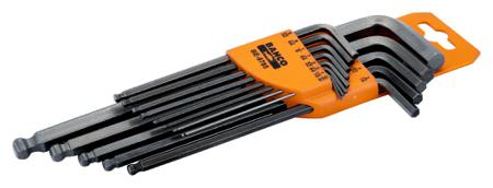 BE-9785 Bahco 13 piece L Shape Imperial Hex Key Set, 0.05 in, 1/4 in, 1/8 in, 1/16 in, 3/8 in, 3/16 in, 3/32 in, 5/16 in, 5/32