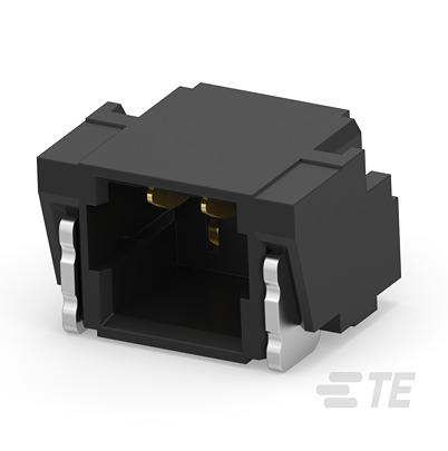 2483190-2 TE Connectivity 2483 Series Right Angle Surface Mount PCB Header, 2 Contact(s), 0.8mm Pitch, 1 Row(s), Shrouded