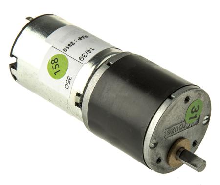 82862203 Crouzet Brushed Geared DC Geared Motor, 3 W, 12 V dc, 50 Ncm, 1.5 rpm, 5mm Shaft Diameter