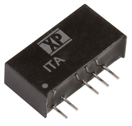 ITA1212S XP Power ITA DC-DC Converter, ±12V dc/ ±41.6mA Output, 10.8 → 13.2 V dc Input, 1W, Through Hole, +105°C Max Temp