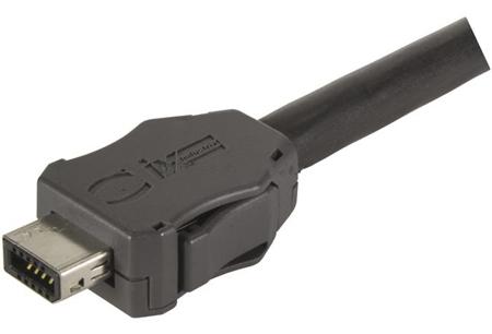 09451819001XL HARTING IX Industrial Series Male IX Industrial Connector, Cable Mount Straight 1 Port 10P10C -Way