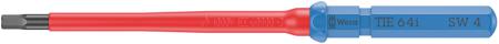 05006520001 Wera Hex Insulated Screwdriver, 4 mm Tip, VDE/1000V, 157 mm Overall