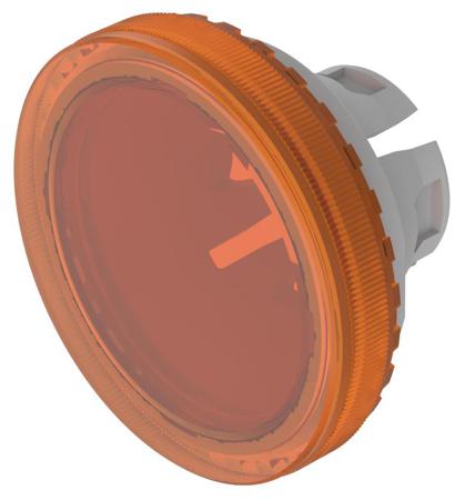 84-7111.300 Indicator Lens Flat Style, Orange, 19.7mm diameter