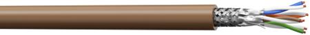SF10004SHMC5 AXINDUS Cat7a Ethernet Cable, S/FTP, Brown, 500m