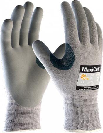 34470-11B ATG Maxicut Grey Spandex Cut Resistant Work Gloves, Size 11, NBR Coating