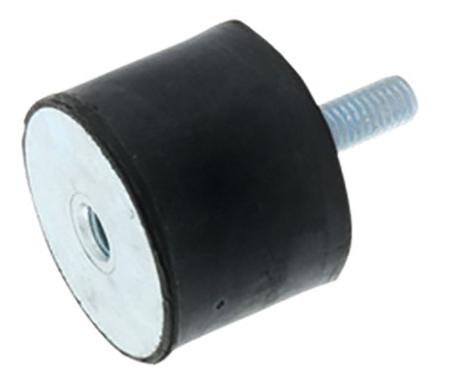 126-4296 RS Pro Stud Mount M6 13.53kg Compression Load, Male to Female Natural Rubber