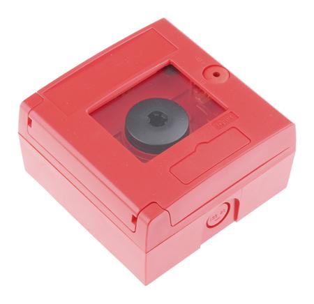 0 380 11 Legrand Red Break Glass Call Point, Break Glass Operated, Mains-Powered