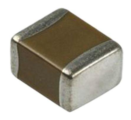 GRM32EB31H106KA12L Murata 10μF Multilayer Ceramic Capacitor MLCC 50V dc ±10% B Dielectric 1210 (3225M) SMD, Max. Temp. +85°C