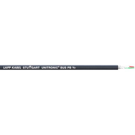 2170223 Lapp UNITRONIC BUS Series Bus Cable, 2 Cores, Screened, Aluminium Foil, Tinned Copper Braid Shield, PROFIBUS Cable