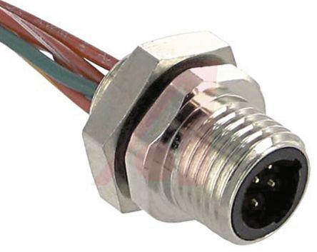 FSB-5-0-5-18-25 Turck FSB Series, 5 Pole Panel Mount Connector Socket, IP67, IP68, IP69K, Male Contacts, Threaded Mating