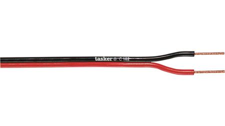 C102 2X0.75 Tasker 2 Core Audio Cable, 0.75 mm² CSA, 100m, Red