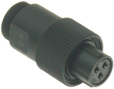 JR13WP-3S-71- Hirose JR-W Series, 3 Pole Cable Mount Connector Plug, with Female Contacts, IP67, IP68