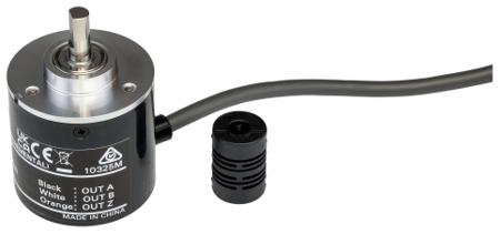 E6B2-CWZ6C-500P-R-2M Omron E6B2 Series Incremental Encoder, 500 ppr, NPN Open Collector Signal, Solid Type, 6mm Shaft