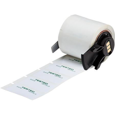 M6-30-423-TEST Brady B-423 on Green on White Label, 19.05 mm Width