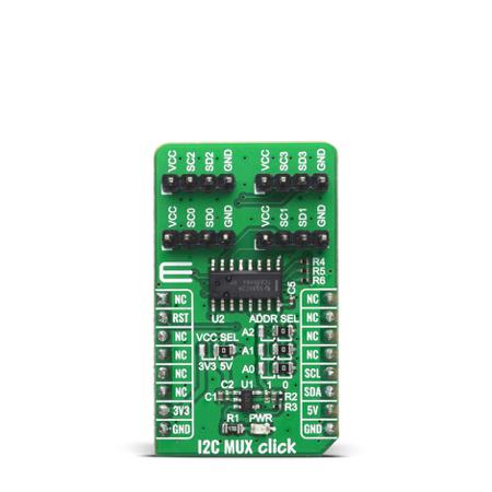 MIKROE-4048 MikroElektronika I2C MUX Click TCA9546A mikroBus Click Board for Router, Server