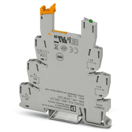 2980225 Phoenix Contact 5V dc Relay Socket, for use with PLC Series