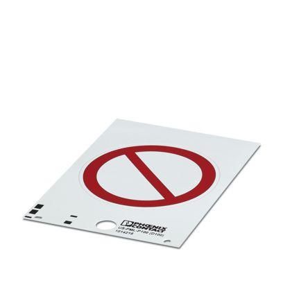 1014218 PVC General Prohibition Prohibition Label, English
