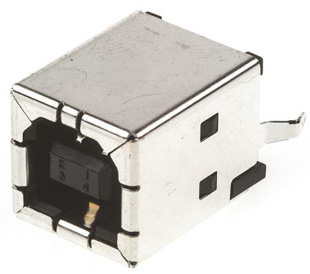 5787834-1 TE Connectivity Straight, Through Hole, Socket- Single Port Type B 2.0 USB Connector