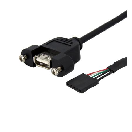 USBPNLAFHD3 StarTech.com USB 2.0, Female 5 Pin IDC to Female USB A, 480Mbps, 900mm