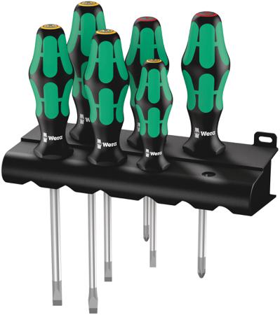 05105650001 Wera Phillips; Slotted Screwdriver Set, 6-Piece