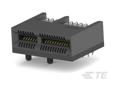 1-1761465-1 TE Connectivity RAST Series Right Angle Receptacle Edge Connector, Board Mount, 36-Contacts, 1mm Pitch, 1-Row, Through
