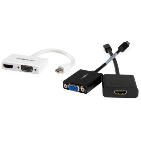 MDP2HDVGAW StarTech.com 2 port Mini DisplayPort to HDMI, VGA Adapter, 150mm - 1920 x 1200