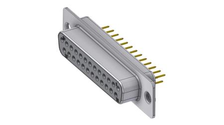 DT25SY/2 Deltron Connectors DT 25 Way Through Hole D-sub Connector Socket, 2.84mm Pitch