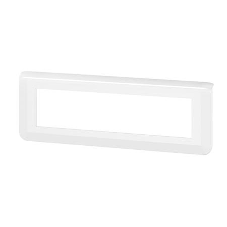 078818L Legrand White 8 Gang Cover Plate ABS/PC Faceplate & Mounting Plate