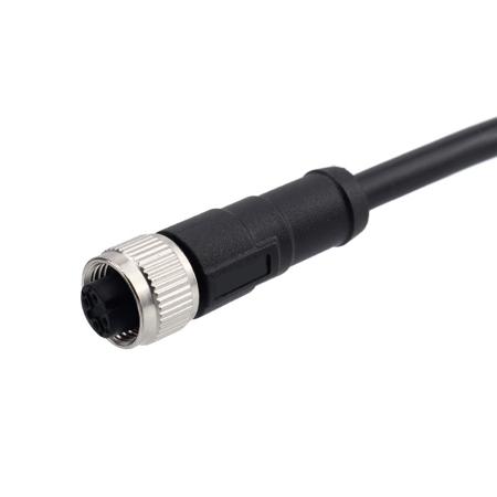 282-5375 RS PRO Straight Male 4 way M12 to Cable, 2m