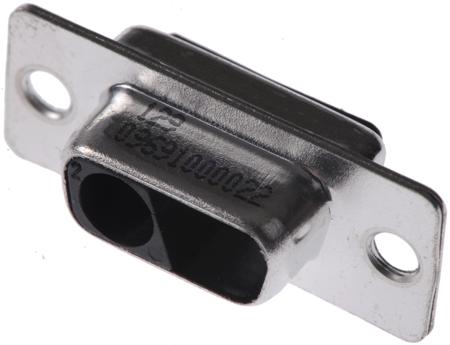 09691000022 HARTING 2 Way Cable Mount D-sub Connector Socket, 6.86mm Pitch