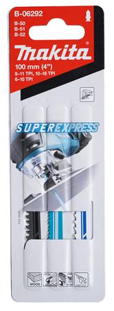 B-06292 Makita Jigsaw Blade Set 3 Pack