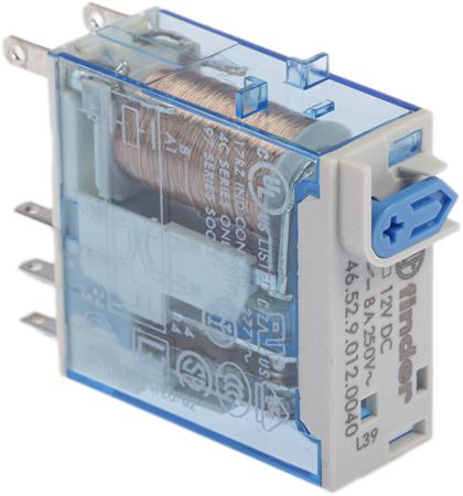 46-52-9-012-0040 Finder DPDT Plug In Non-Latching Relay, 12V dc Coil, 8 A