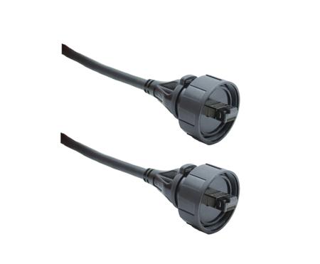 PX0858/5M00 BulginStandard Buccaneer - Ethernet, 5m Cat8, Black RJ45 to Male RJ45 Male, S/FTP Shielded, Terminated PVC Sheath