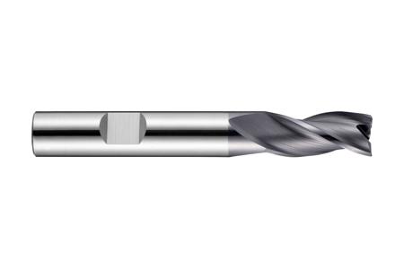 S9337-0 Dormer End Mill, 7mm Cutter, Solid Carbide, 8 mm Shank, 19mm Cut Length