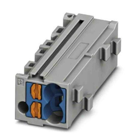 3270430 Phoenix Contact PTMC Series PTMC 1,5-2 /BU Pluggable Terminal Block, 17.5A, 14 → 26 AWG Wire, Push In Termination