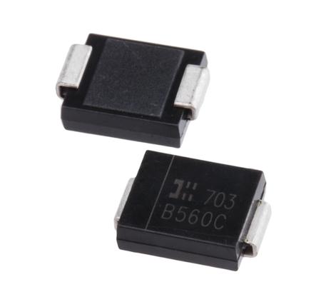 B560C-13-F DiodesZetex 60 V 5 A Diode Schottky 2-Pin DO-214AA