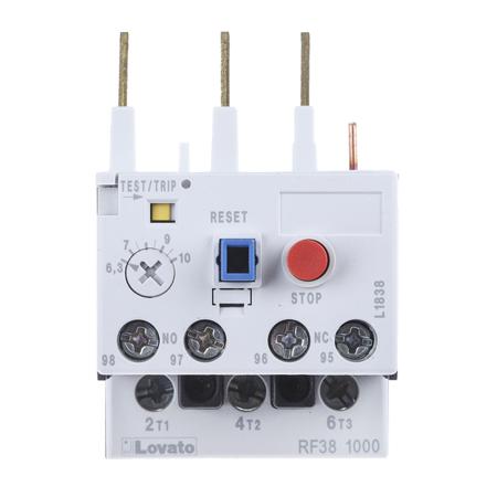 RF381000 Lovato Thermal Overload Relay -, 6.3 → 10 A F.L.C, 10 A Contact Rating, 3P