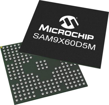 SAM9X60D5M-I-4FB Microchip, 32bit ARM926EJ-S, SAM9X72 Microcontroller, 800MHz, 64 kB SRAM, 233-Pin TFBGA
