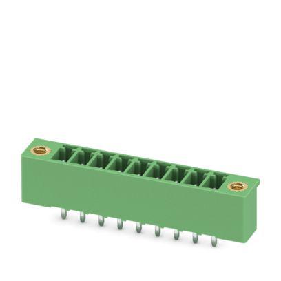 1818067 Phoenix Contact MCV Series Straight Wave Soldering Mount PCB Header, 9 Contact(s), 3.5 mm Pitch, 1 Row, Shrouded